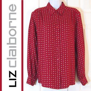 Liz Claiborne | Foulard Printed Vintage Blouse